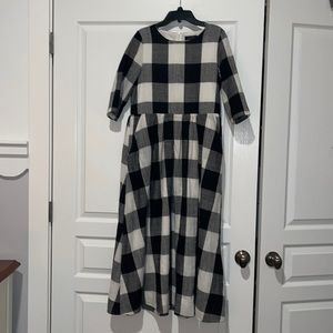 Roolee gingham midi dress